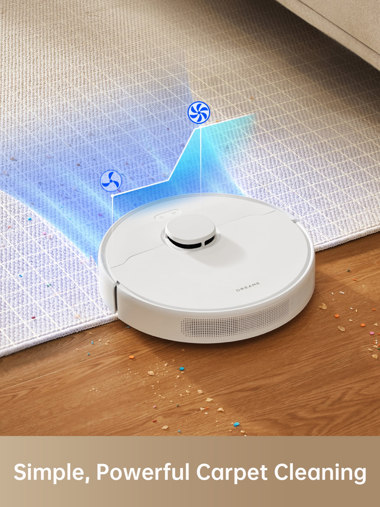 Dreame D10 Plus Gen 2 Robot Vacuum and Mop with Self-Emptying Base for 90 Days of Cleaning, 6000 Pa Suction and LiDAR Navigation, Obstacle Avoidance, Wi-Fi Connected