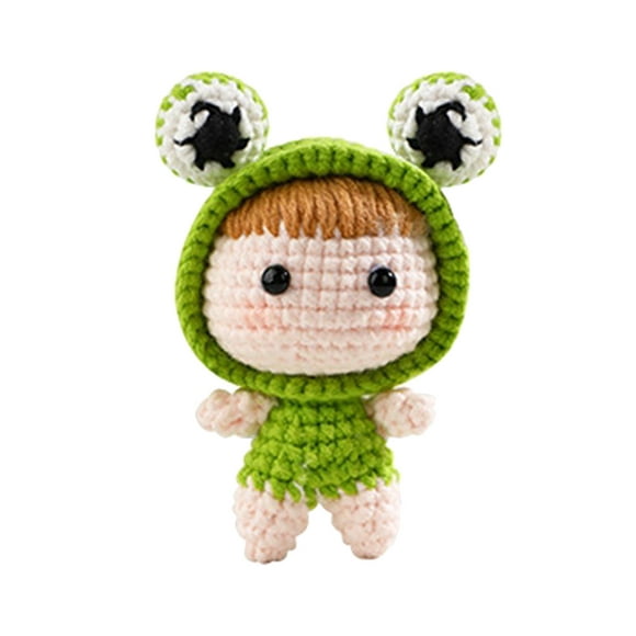 Doll Crochet for Beginners DIY Crochet Doll Crochet Starter Crocheting Craft Set Frog