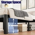 thumbnail image 6 of 14in High King Bed Frame No Box Spring Needed, Heavy Duty King Platform Bed Frame with Round Corners, Easy Assembly, Noise Free, Black, 6 of 9