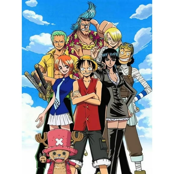 Japanese Anime Diamond Painting Set (for Adults) 5D DIY Anime Diamond Art Set (for Beginners) Round Full Diamond Diamond Painting Gem Art Crafts (Home Wall Decoration Gift)