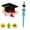 A, variant on Silicone Pencil Toppers – Pen Clips with Cute Designs for Home Office, DIY Stationery Decoration & Craft Projects