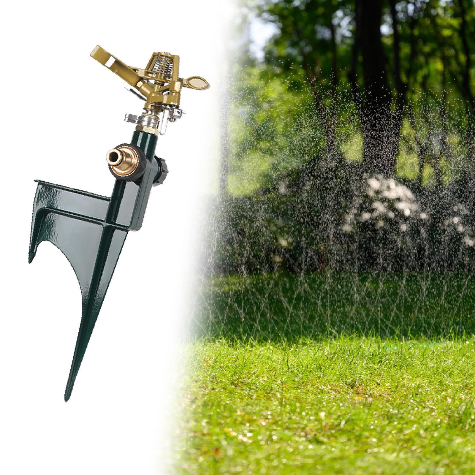 Aymzbd Impact Sprinkler Head Adjustable Water Sprinklers for Yard Garden Irrigation