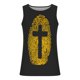 thumbnail image 3 of Tanques para Hombre de Verano Floral Camisola Imprimir Deporte Cuello Redondo, Poliéster de Algodón Top Casual para Al Aire Libre, Diario Y la Temporada de Primavera, 3 of 3