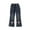 Navy, variant on Utoimkio Toddler Baby Girls High Waisted Jeans Wide Leg Denim Pants for Little Girls