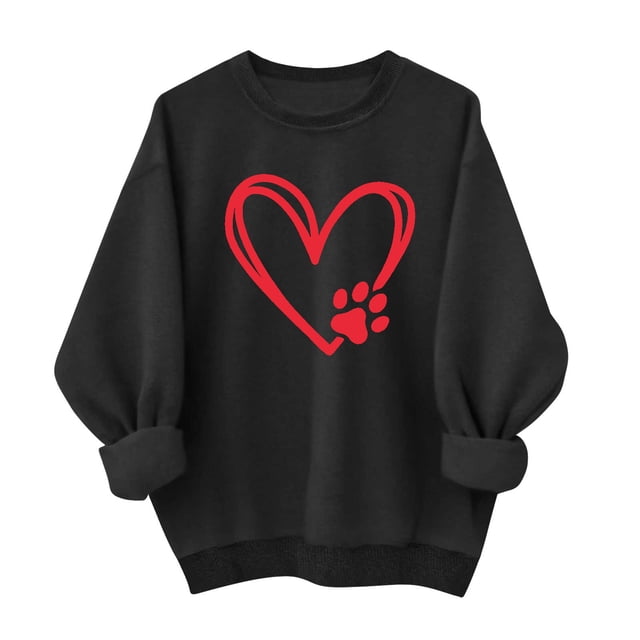 Camiseta de Moda de Cuello Redondo Casual de Manga Larga de las Mujeres, Camisetas de Manga Larga de las Mujeres con Patrón de Puntos de Polka Y Poliéster Suave, Sudadera Ligera Y Acogedora para el I