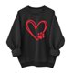 thumbnail image 1 of Camiseta de Moda de Cuello Redondo Casual de Manga Larga de las Mujeres, Camisetas de Manga Larga de las Mujeres con Patrón de Puntos de Polka Y Poliéster Suave, Sudadera Ligera Y Acogedora para el I, 1 of 3