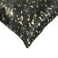 thumbnail image 2 of Natural Torino Scotland Cowhide Pillow | Black & gold | 12"x20", 2 of 4