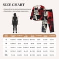 thumbnail image 4 of Sigee Red And White Screaming Demon Skull for Women’s Pajama Sets Long-Sleeved Pjs Sets for Women 2 piece Sleepwear-X-Large, 4 of 7