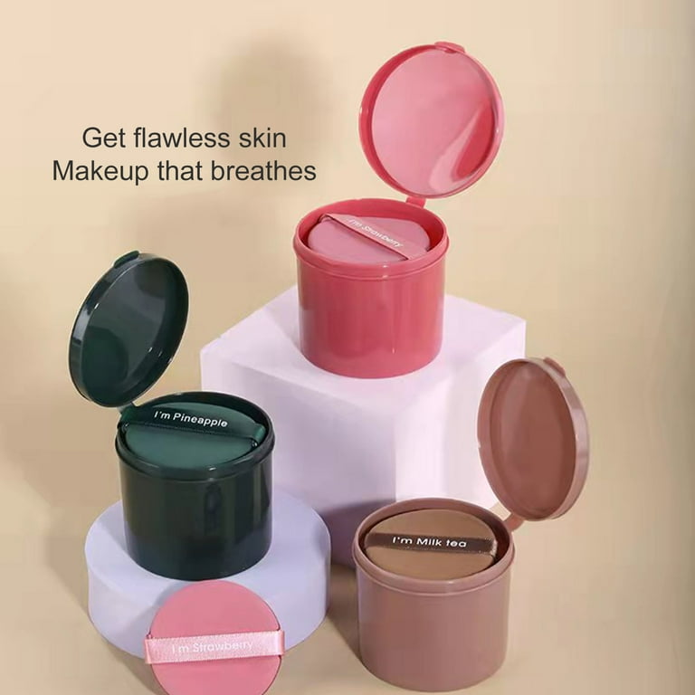 Hesroicy 7Pcs Powder Puff Wet and Dry Use Makeup Tool Round Shape Hydrophilic Non latex Cushion Puff for Professional Use