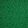 thumbnail image 3 of Zelouf Florence Daisy Knit Eyelet  , Sewing, DIY, Crafts Fabric by the Yard, Luminous Emerald, 10 Yard, 3 of 3
