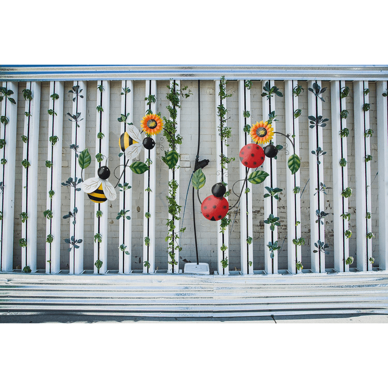 Metal Bee Decorations Metal Bee Wall Decor Garden Yard Fence - Temu