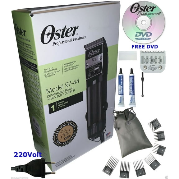 Oster 97 Classic 220v ex2s Professional Hair Clipper 76097-440 PLUS 7 Attachments   DVD