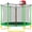 Green with Basketball Hoop, variant on 5.5ft Kids Mini Trampoline without Basketball Hoop, Safety Enclosure Net, U-Shaped Stable Legs & Foam Padded Poles, Indoor Outdoor Toddler Trampoline, Pink