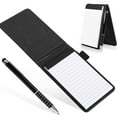 thumbnail image 1 of Agenda multifunción de bolsillo A7, libreta de notas de piel sintética, minicuaderno con bolígrafo, agenda comercial, libreta multifuncional, libreta de notas para oficina y negocios (negro), 1 of 5