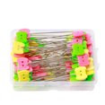 thumbnail image 1 of DressMinking Pasados ​​Bordado Posicionamiento DIY CRAFT Fijación Sastre Acolchado Costura Agujas Herramientas Accesorios Color Random 2 Agujeros 100pcs kenally HA012259-11, 1 of 7