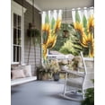 thumbnail image 4 of nqOlkjepod Outdoor Curtains for Patio Waterproof, Sunflower Outdoor Privacy Panels Grommet, Country Eucalyptus Green Yellow Botanical Blackout Outside Curtains for Porch/Cabana 54"x84", 1 Panel, 4 of 8