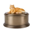 thumbnail image 5 of Perfect Memorials Hand Painted Orange Cat Figurine Cremation Urn, 5 of 7