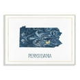 thumbnail image 2 of The Stupell Home Decor Pennsylvania Minimal Blue Marbled Paper Silhouette Wall Plaque Art, 2 of 3