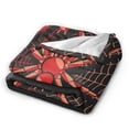 thumbnail image 3 of DouZhe Ultra-Soft Micro Fleece Lightweight Flannel Bed Blanket, Fantasy Spider Insect Print Cozy Warm Throw Blankets, 50"x40", 3 of 6