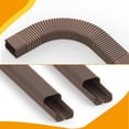 thumbnail image 3 of Powrocket 3 Inch 9Ft Mini Split Line Set Cover Kit,Line Set Covers for Ductless Mini Split and Central Air Conditioner & Heat Pump,Mini Split Lineset Cover,Brown, 3 of 8