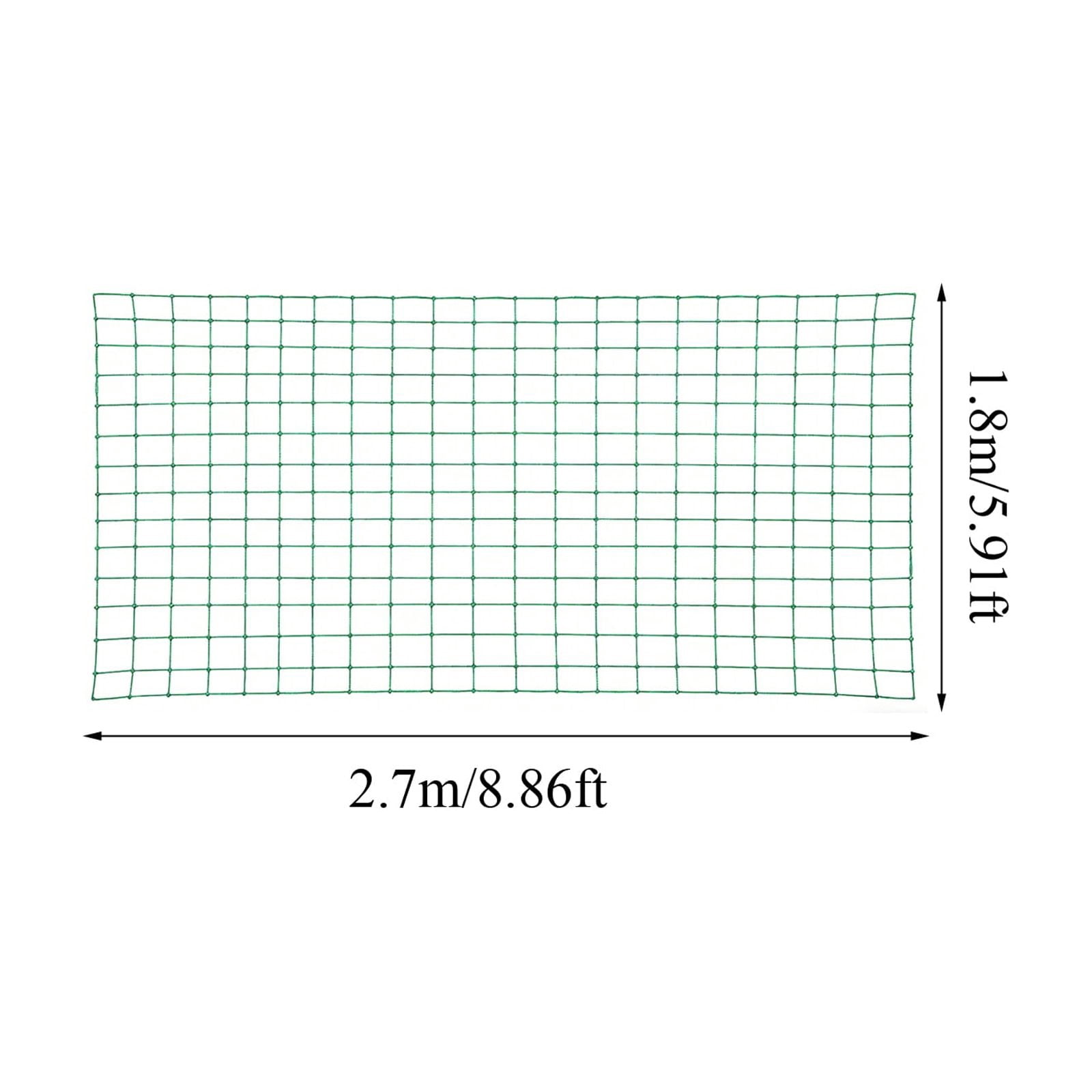 Nylon Trellis Netting for Climbing Plants Heavy-Duty UV-Resistant Garden Support Net for Grape Cucumber Vine Bonsai Vertical Gardening Green Mesh Grid