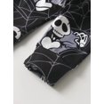 thumbnail image 6 of Baby Boy Clothes Long Sleeve Letter Romper + Skeleton Style Pants + Hat Halloween Outfits Set Black 0-3 Months, 6 of 6