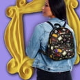 thumbnail image 5 of Friends TV Show Allover Toss Print Faux Saffiano Leather Mini Backpack Bag 11", 5 of 7