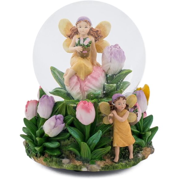 Elanze Designs Pixie Dust Fairies 100MM Musique Boule de Neige Joue Tune Tu Es Mon Soleil