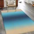 thumbnail image 2 of Yellow and Teal Blue Gradient Area Rugs 3x5 ft Minimalist Ombre Modern Art Washable Rug Non Slip Indoor Carpet Absorbent Floor Mat for Living Room Bedroom Dining Room, 2 of 9