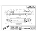 thumbnail image 4 of Hydraulic Cylinder 3 in bore x 4 in stroke tie rod hydraulic cylinder Tie-Rod Double Acting 2500 PSI, 4 of 6