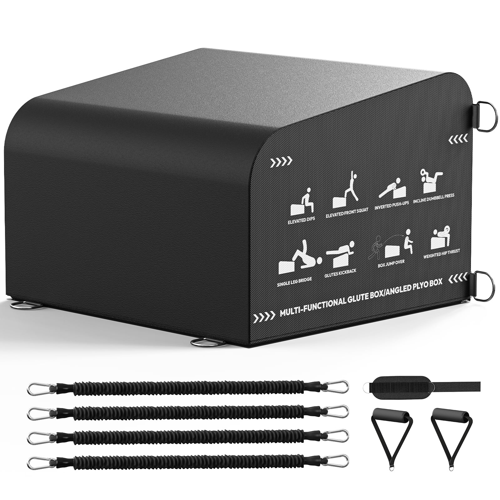 ROALW 800LB Hip Thrust Bench, Anti-Slip Glute Box for Home Gym Glute Bridge