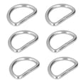 thumbnail image 2 of Metal Rings, Premium Iron D Rings Wide Application Exquisite Workmanship  For Dog Collars For Belts For Bag Silver, 2 of 8