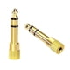 thumbnail image 1 of Adaptador de conector para auriculares Convertidor de enchufe auxiliar hembra Adaptador de audio estéreo Chapado en oro para teclado Amplificador de piano digital Auricular (2 piezas, dorado) ZefeiWu 8390615086899, 1 of 1