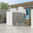 thumbnail image 3 of MAYEERTY 72 × 47in Outdoor Privacy Screen with Stand Metal Balcony Decorative Screen, White, 3 of 7