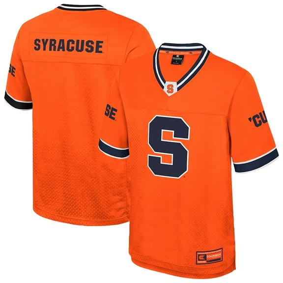 Men's Colosseum Orange Syracuse Orange Nothing But The Hits Football Jersey