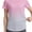 Gradient Pink White, variant on Women's UPF 50+ Rash Guard Swim Shirt Quick Dry Short Sleeve Workout T-Shirt Summer Bathing Suit Top L