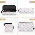 thumbnail image 5 of Hair Tool Organizer Bag with Heat Resistant Mat Removable Travel Storage Case for Hot Air Brushes Curling Irons Pastel-colored Crab Pattern, 5 of 8