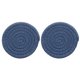 thumbnail image 1 of 2Pcs Manteles Individuales Redondos Trenzados, 4.3" Manteles Tejidos para Mesa de Cocina para Decoración de Granja (Azul), 1 of 7