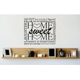 thumbnail image 1 of Vinyl Wall Decal Sticker : Home Sweet Home Treasure Laughter Happiness Text Image Quote Picture Art Peel & Stick Mural 12x12 Inches, 1 of 2