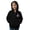Black, variant on Girls Zip Up Hoodie Jacket Pumpkin Chest Print Soft Fleece Sweatshirt Long Sleeve Pocket Coats Halloween Party Tops