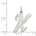 thumbnail image 4 of Collier Monogramme Initiale Lettre K en Argent Sterling 925 Pendentif Charme, 4 of 8