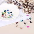 thumbnail image 7 of Uxcell 100Pcs Oval Pointed Back Rhinestone, 10 x 14 mm Oval Faceted Glass Rhinestone Gems Pointed Back Faceted Glass Beads for Jewelry Making DIY Crafts Shoes Crystal, Purple, 7 of 7