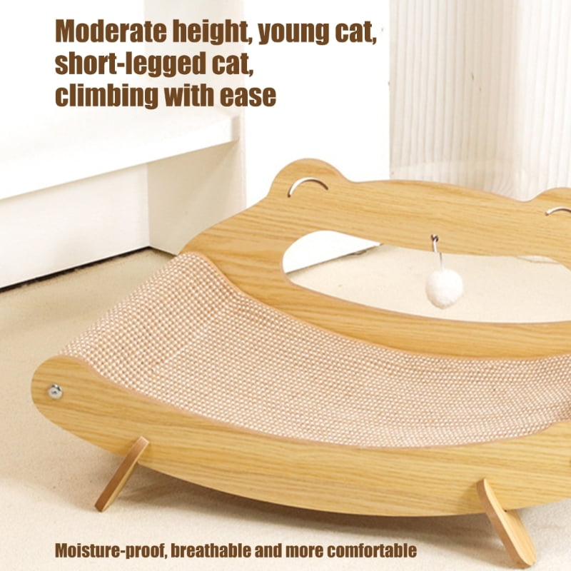 Pet Scratch Bed Wooden Rack Bed Kittens Dog Bed Large Size Protects Furniture