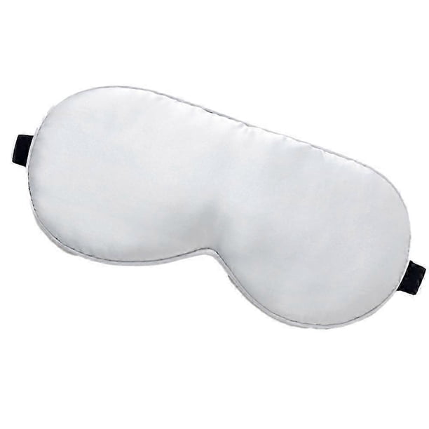 Antifaz de seda para dormir, con relleno de seda de doble capa y correa elástica para dormir toda la noche, viajar y tomar una siesta. Cubierta suave para los ojos.