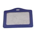 thumbnail image 4 of Faux Leather   Office Horizontal Business ID Badge Card Holder Blue 50Pcs, 4 of 5
