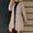 Khaki, variant on Hueook Suede Jacket Women's Solid Casual Thicken Wool Stand Collar Inner Lining Pocket Breasted Pea Mao Coat Gray 3X