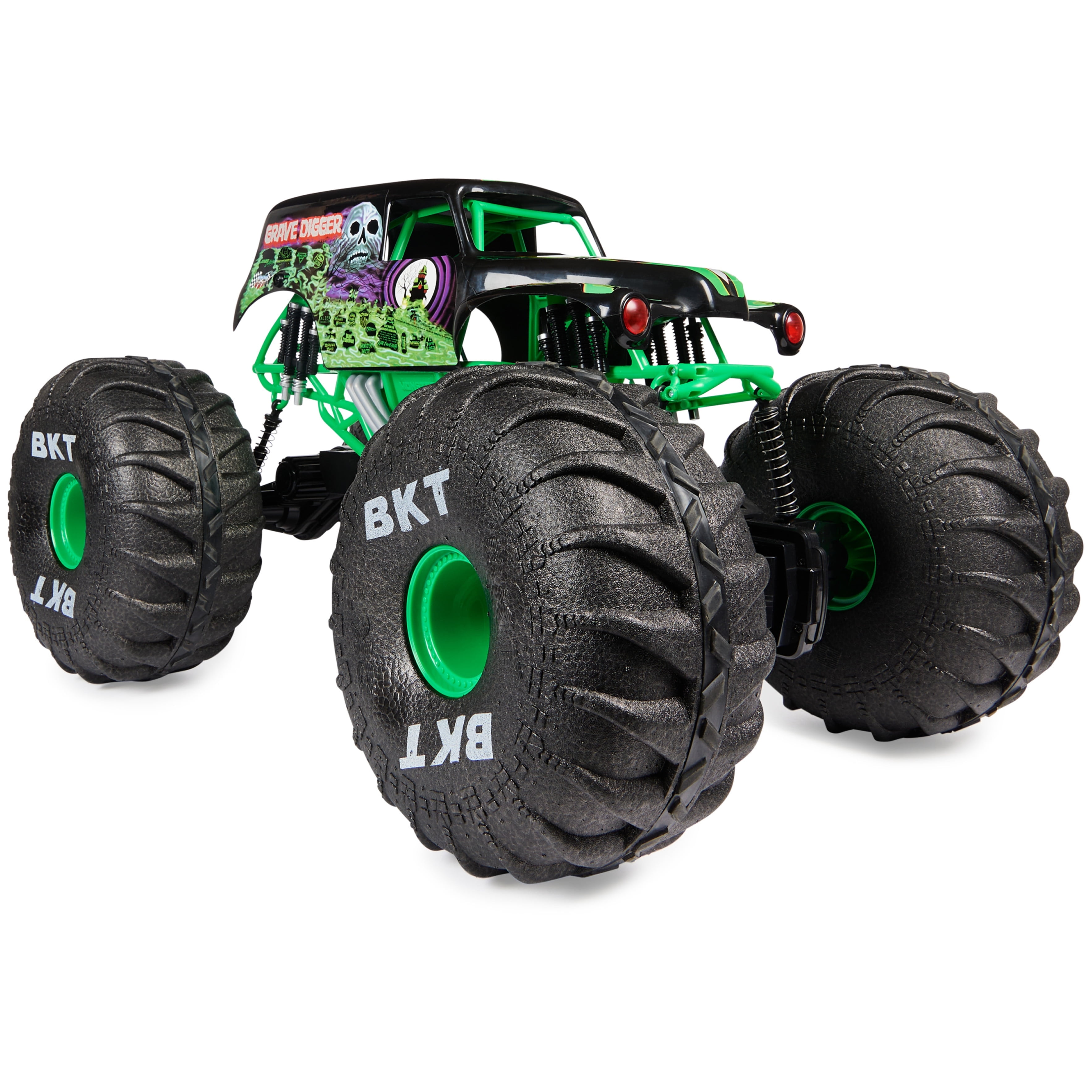 Monster Jam, Monster truck tout-terrain radiocommandée Mega Grave Digger  officiel, échelle 1:6 