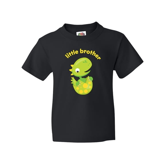 Inktastic Little Brother Dinosaur Youth T-Shirt