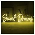thumbnail image 1 of Letrero De Neón Sweet Dreams Para Decoración De Pared, Luz Con Letras, Dormitorio, Habitación, Fiesta De Boda, Bar, Club, Lámpara Iluminada 45cmx15cm, 1 of 3