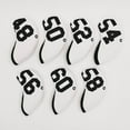 thumbnail image 4 of Langgg 7Pcs Golf Club Headcover Iron Head Cover Wedge Putter Protector Guard Wrap Protector Sleeve White Angle, 4 of 8